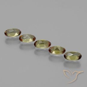 Gemas de andalucita Multicolor natural de 2.40 ct, Ovalada, VS