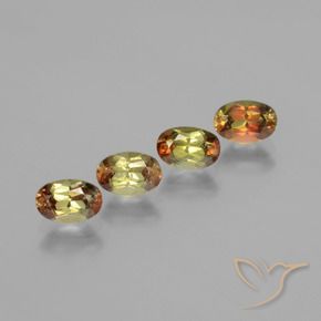 Gemas de andalucita Multicolor natural de 2.27 ct, Ovalada, VS