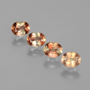 Gemas de andalucita multicolor natural de 1,76 ct, corte óvalo, VS