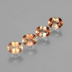 Gemas de andalucita multicolor natural de 1,76 ct, corte óvalo, VS