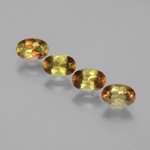 Gemas de andalucita Multicolor natural de 2.03 ct, Corte Óvalo, VS