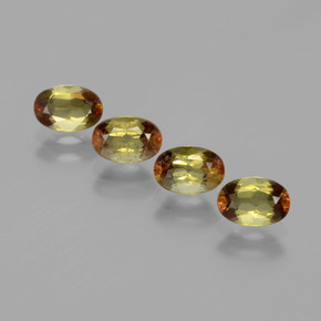 Gemas de andalucita Multicolor natural de 2.08 ct, Corte Óvalo, VS