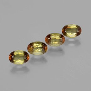 Gemas de andalucita Multicolor natural de 2.08 ct, Corte Óvalo, VS
