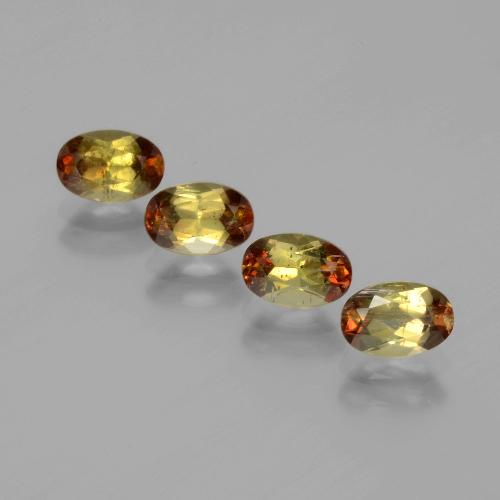 Gemas de andalucita Multicolor natural de 2.22 ct, Corte Óvalo, VS