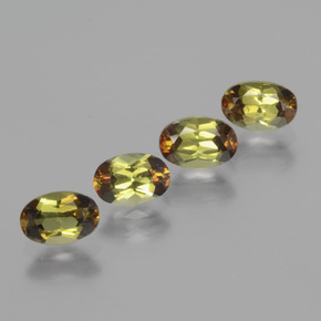 Gemas de andalucita Multicolor natural de 2.12 ct, Corte Óvalo, VS