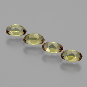 Gemas de andalucita Multicolor natural de 2.12 ct, Corte Óvalo, VS