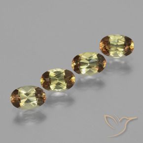 Gemas de andalucita Multicolor natural de 1.76 ct, Ovalada, VS