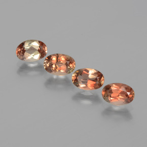 Gemas de andalucita multicolor natural de 2,21 ct, corte óvalo, VS