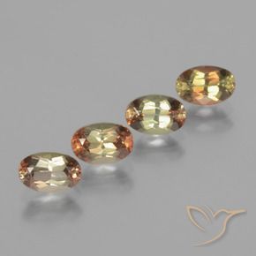 Gemas de andalucita Multicolor natural de 2.14 ct, Ovalada, VS