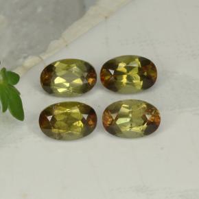 Gemas de andalucita Multicolor natural de 2.18 ct, Corte Óvalo, VS