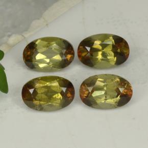 Gemas de andalucita Multicolor natural de 2.18 ct, Corte Óvalo, VS
