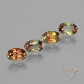 Gemas de andalucita Multicolor natural de 2.11 ct, Ovalada, VS