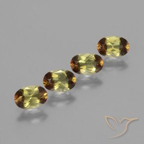 Gemas de andalucita Multicolor natural de 1.75 ct, Ovalada, VS
