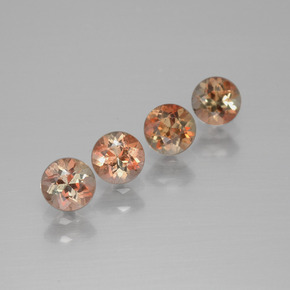 Gemas de andalucita Multicolor natural de  ct, Corte Redondo, VS