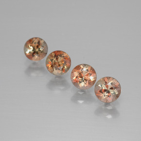 Gemas de andalucita Multicolor natural de  ct, Corte Redondo, VS