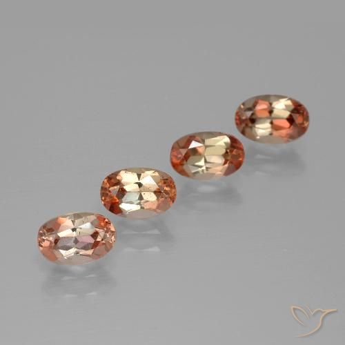 Gemas de andalucita multicolor natural de 2,19 ct, corte óvalo, VS