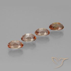 Gemas de andalucita multicolor natural de 2,19 ct, corte óvalo, VS