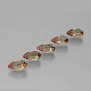 Gemas de andalucita multicolor natural de 2,28 ct, en forma de pera, VS