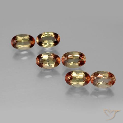 2.95ctw Natural Multicolor andalucita, Ovalada, VS