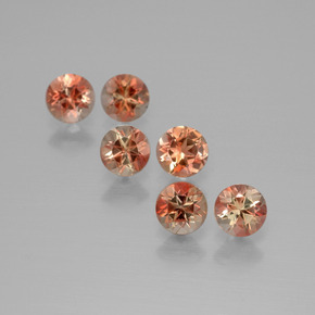 Gemas de andalucita multicolor natural de 1,67 ct, corte redondo, VS