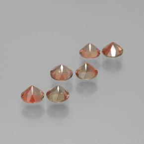 Gemas de andalucita multicolor natural de 1,67 ct, corte redondo, VS