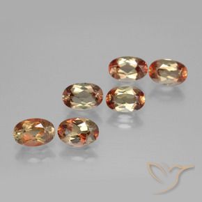 Gemas de andalucita Multicolor natural de 2.90 ct, Ovalada, VS