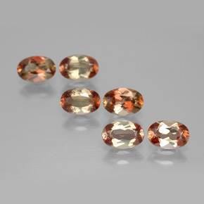 Gemas de andalucita multicolor natural de 2,69 ct, corte óvalo, VS