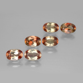 Gemas de andalucita multicolor natural de 2,69 ct, corte óvalo, VS
