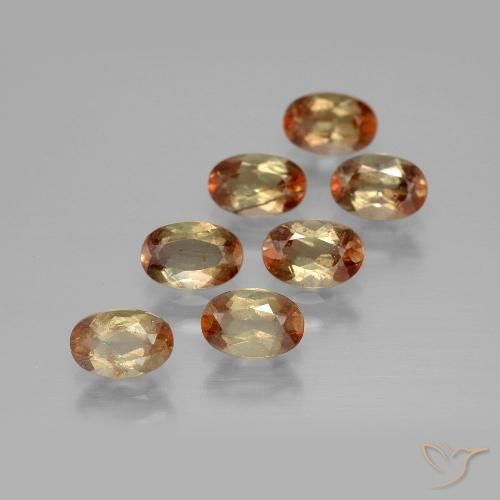 3.46ctw Natural Multicolor andalucita, Ovalada, VS