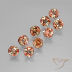 Gemas de andalucita Multicolor natural de 2.44 ct, Redondo, VS