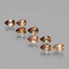 Gemas de andalucita Multicolor natural de  ct, En forma de pera, VS