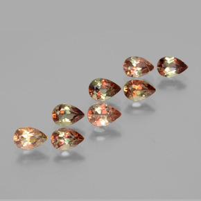 Gemas de andalucita Multicolor natural de  ct, En forma de pera, VS