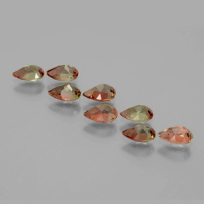 Gemas de andalucita Multicolor natural de  ct, En forma de pera, VS