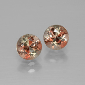 Gemas de andalucita Multicolor natural de  ct, Corte Redondo, VS