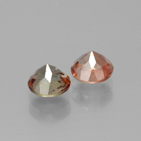 Gemas de andalucita Multicolor natural de  ct, Corte Redondo, VS