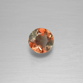 andalucita Marrón naranja natural de 0.45 ct, Corte Redondo, VS