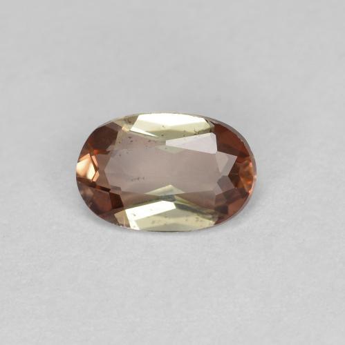 Andalucita multicolor natural de 0,42 ct, corte óvalo, VS