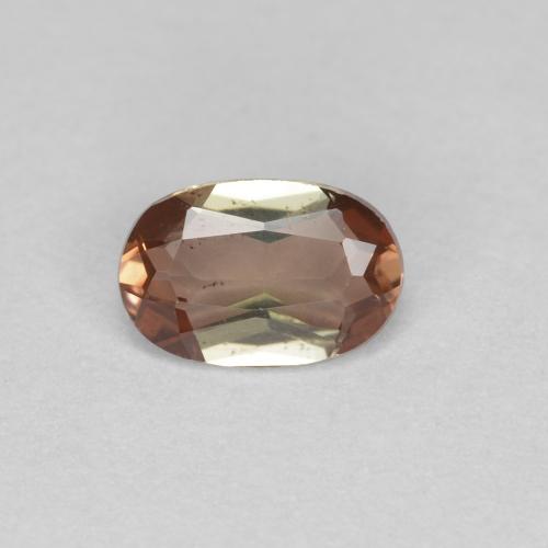 Andalucita multicolor natural de 0,42 ct, corte óvalo, VS
