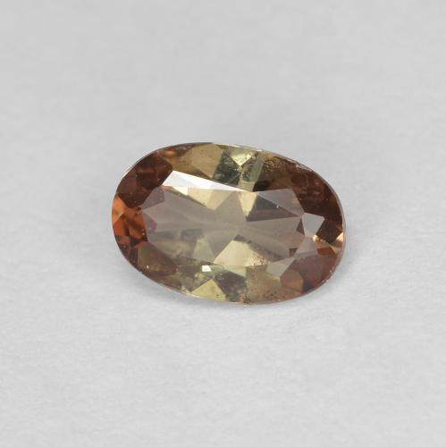 Andalucita multicolor natural de 0,42 ct, corte óvalo, VS