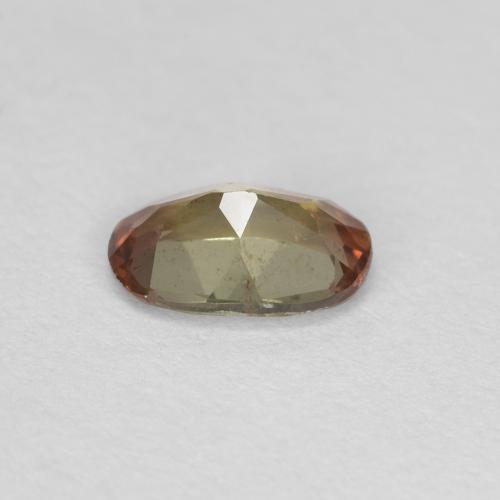 Andalucita multicolor natural de 0,42 ct, corte óvalo, VS