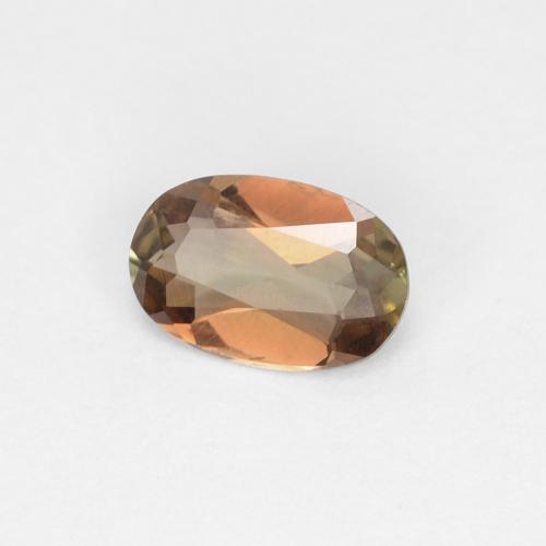 andalucita Multicolor natural de 0.38 ct, Corte Óvalo, VVS-VS