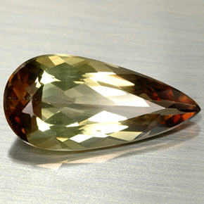 Andalucita multicolor natural de 2,93 ct, en forma de pera, VS