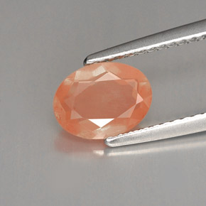 Labradorita Andesina Champán natural de 1.11 ct, Corte Óvalo, VVS