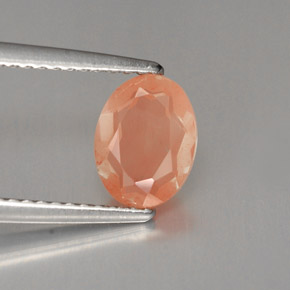 Labradorita Andesina Champán natural de 1.11 ct, Corte Óvalo, VVS