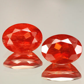 Gemas de Labradorita Andesina Roja natural de  ct, Corte Óvalo, VVS