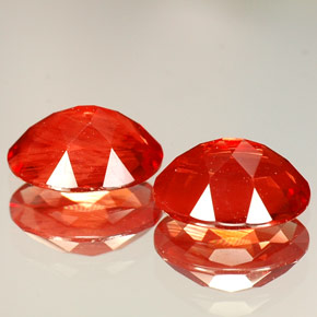 Gemas de Labradorita Andesina Roja natural de  ct, Corte Óvalo, VVS