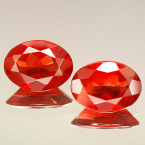 Gemas de Labradorita Andesina Roja natural de  ct, Corte Óvalo, VVS