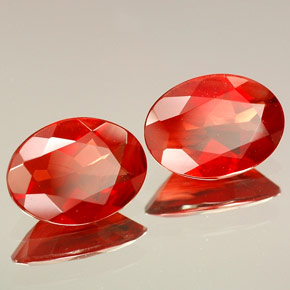 Gemas de Labradorita Andesina Roja natural de  ct, Corte Óvalo, VVS