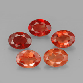 Gemas de Labradorita Andesina Roja natural de  ct, Corte Óvalo, VVS