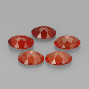 Gemas de Labradorita Andesina Roja natural de  ct, Corte Óvalo, VVS